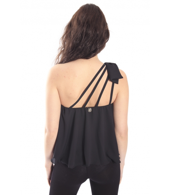 DENNY ROSE Top with bow BLACK Art. 63DR24000