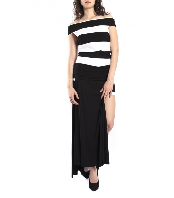 DENNY ROSE Dress + skirt WHITE and BLACK Art. 63DR21025