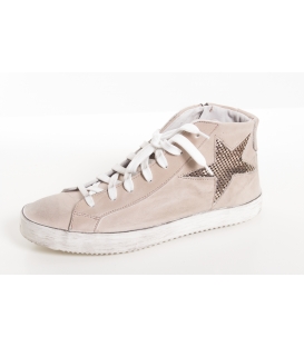 OVYE sneakers in pelle con stella BEIGE