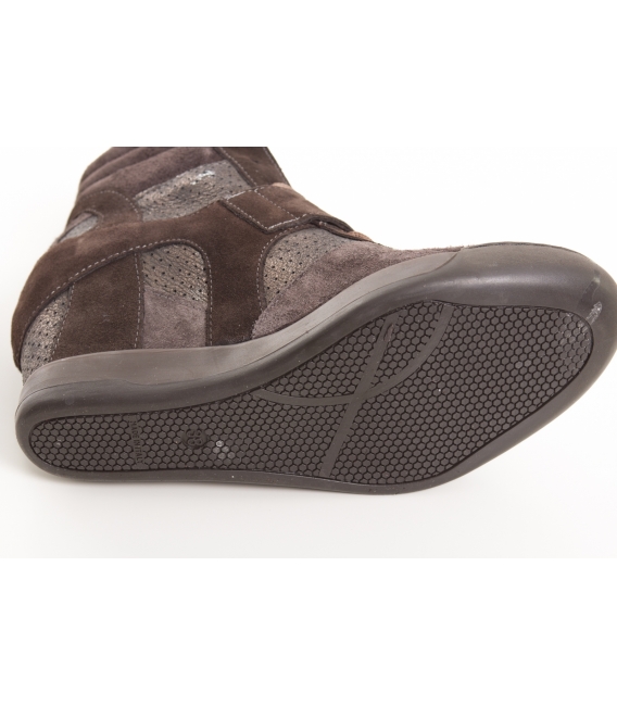 OVYE sneakers (scarponcino) con tacco interno MARRONE