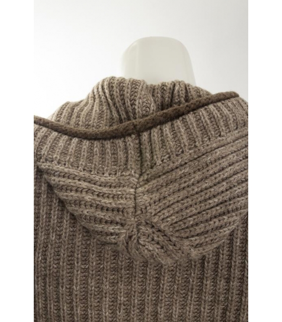 DIKTAT maglione con cappuccio D37002 MARRONE