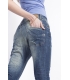 PLEASE jeans boyfriend baggy with rips P78ACQ5BO denim