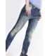 PLEASE jeans boyfriend baggy with rips P78ACQ5BO denim