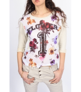 PLEASE sweatshirt print with number PELTRO M526D017 NEW