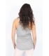 PLEASE Top with lace + necklace GREY T908H110 NEW