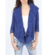 PLEASE jacket with hood and lace INDIGO J526D007 NEW