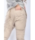 PLEASE jeans boyfriend baggy buttons+ zip and braces CANDID GINGER P59DCV9DQ NEW