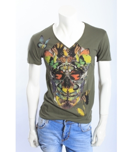 ANTONY MORATO T-shirt in jersey con stampa VERDE MMKS00346 NEW 