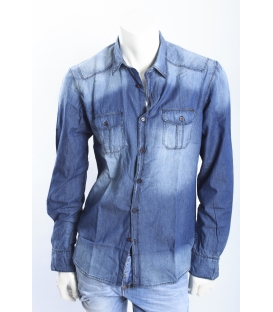 ANTONY MORATO camicia in DENIM con bottoni MMSL00148 NEW