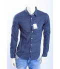 ALCOTT camicia di cotone in fantasia BLU art. UOSS14