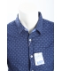 ALCOTT camicia di cotone in fantasia BLU art. UOSS14