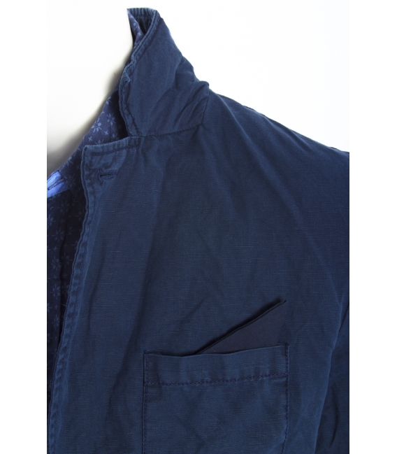 ALCOTT giacca in canvas con dettaglio taschino BLU NEW