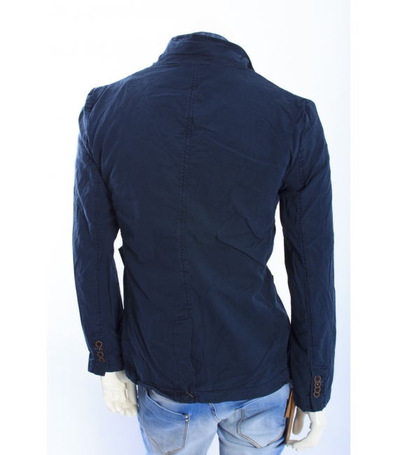 ALCOTT giacca in canvas con dettaglio taschino BLU NEW