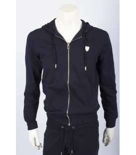 ANTONY MORATO felpa con zip e cappuccio BLU MMFL00059