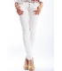 PLEASE jeans 3 buttons slim fit WHITE P83ACV9DQ NEW
