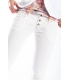 PLEASE jeans 3 buttons slim fit WHITE P83ACV9DQ NEW