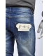 DIKTAT jeans chiusura con zip DENIM D47501 NEW