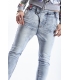 525 jeans boyfriend baggy 2 buttons LIGHT DENIM P454514 NEW