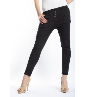 FIRE JEANS COTTON stretch boyfriend baggy color 7022 BLACK