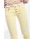 PLEASE jeans 3 buttons slim fit YELLOW OLD P83ACV9DQ NEW 3 bottoni NEW