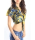 DENNY ROSE blusa/top art 45DR42000 YELLOW SUMMER 2014 NEW