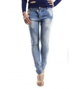 MADAME ELYSEES jeans boyfriend baggy P78 M9862 DENIM light 