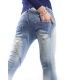 MADAME ELYSEES jeans boyfriend baggy P78 M9862 DENIM light 