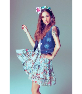 DENNY ROSE gilet corto in DENIM 45DR32000 SUMMER 2014 NEW