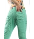 PLEASE jeans boyfriend baggy 3 buttons GREEN P78ACV9DQ NEW