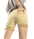 SUSY MIX shorts boyfriend baggy SENAPE 4185 NEW