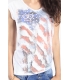 PLEASE t-shirt with print WHITE M423489 NEW