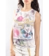 PLEASE t-shirt/ TOP with print WHITE M43491724 NEW
