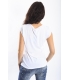 PLEASE t-shirt/ TOP with print WHITE M3814962 NEW