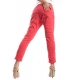 PLEASE jeans boyfriend baggy 3 buttons CORAL OLD+3D with COVER P78ACV94U NEW