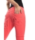 PLEASE jeans boyfriend baggy color 3 buttons CORAL P78/17 NEW