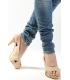 PLEASE jeans zip caviglia slim fit senza strappi P35EBS01Q MEDIO CHIARO NEW lady