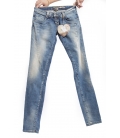 PLEASE jeans slim fit 4 buttons LIGHT DENIM P68CBS02V NEW