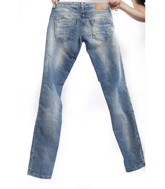 PLEASE jeans slim fit 4 buttons LIGHT DENIM P68CBS02V NEW