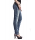 PLEASE jeans slim fit 3 buttons DENIM with rips P83AAP86 NEW