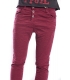 PLEASE jeans boyfriend baggy 3 buttons EGG PLANT + 3D P78ACU94U NEW