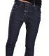 PLEASE jeans boyfriend baggy 3 buttons DARK DENIM + 3D P78ABQ2LL NEW
