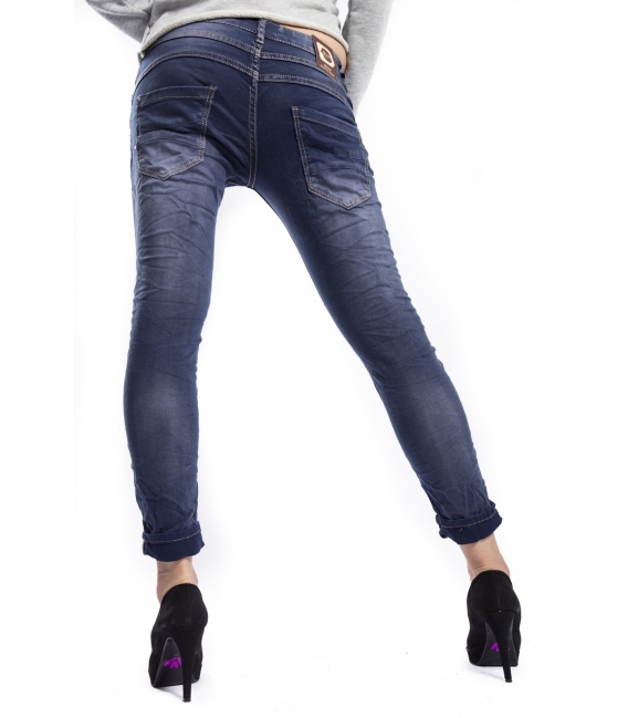 INNOVATIVE DESIGN jeans boyfriend baggy 3 buttons DENIM P78 NEW