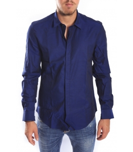 ANTONY MORATO Shirt slim COBALTO SCURO MMSL00199 NEW