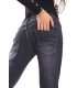 INNOVATIVE DESIGN jeans boyfriend baggy 3 buttons DARK DENIM 10287 P78 NEW