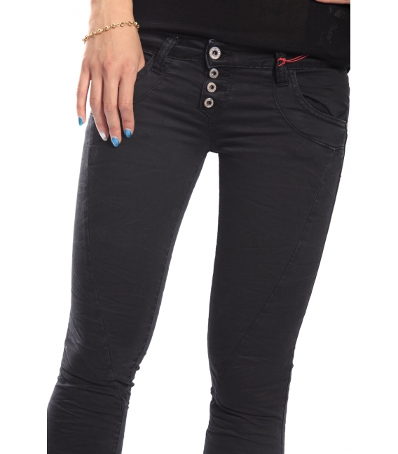 PLEASE jeans slim fit 4 buttons COLOR BLACK P68CCU94U +3D NEW