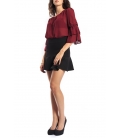 Miss Miss by Valentina high waist Skirt with zip 7701V BLACK new