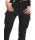 PLEASE jeans boyfriend baggy 4 buttons with pocket BLACK +3D P26GCU94U NEW