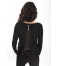 SLIDE OF LIFE jersey with lace and zip BLACK NEW 