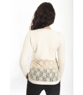 SLIDE OF LIFE jersey with lace BEIGE NEW