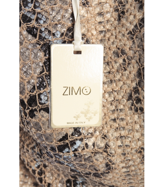 ZIMO giacca chanel con fiore BEIGE B476 NEW